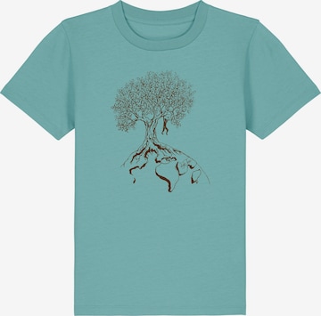 T-Shirt 'Kids Unisex Hanging On' Life-Tree en bleu : devant