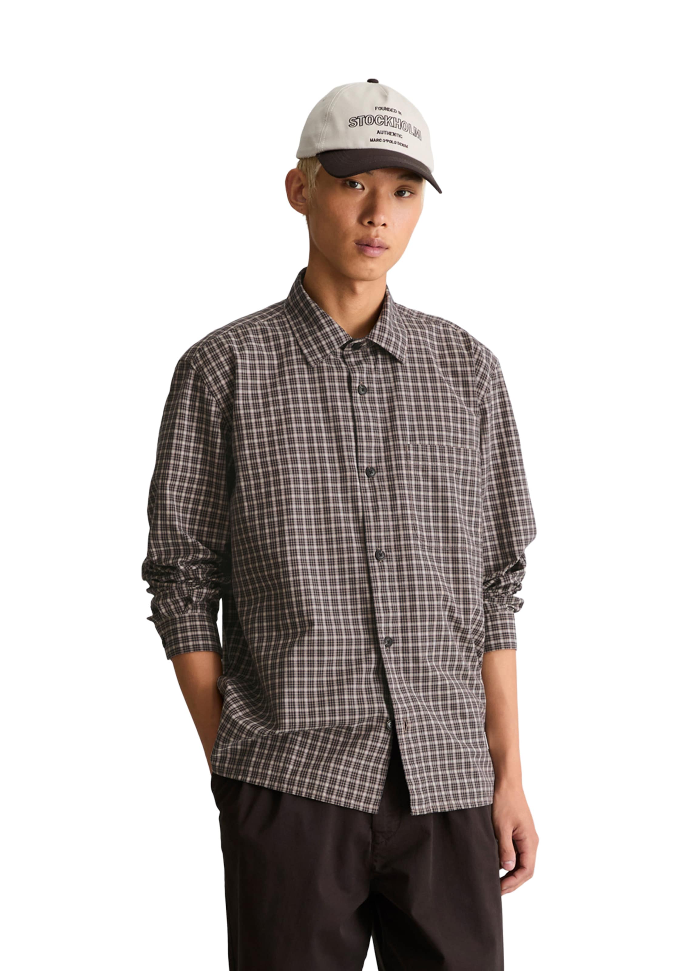 Marc O'Polo DENIM Regular fit Button Up Shirt in Beige: front