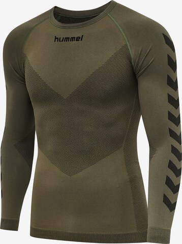 Hummel - Ajuste regular Camiseta térmica en verde