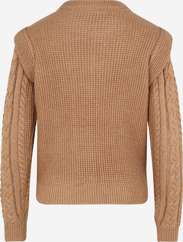 Noisy May Petite Sweater 'EMBER' in Brown