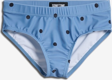 SOMETIME SOON T-Shirt Bikini in Blau