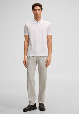 STRELLSON Regular Bundfaltenhose 'Lui' in Silber
