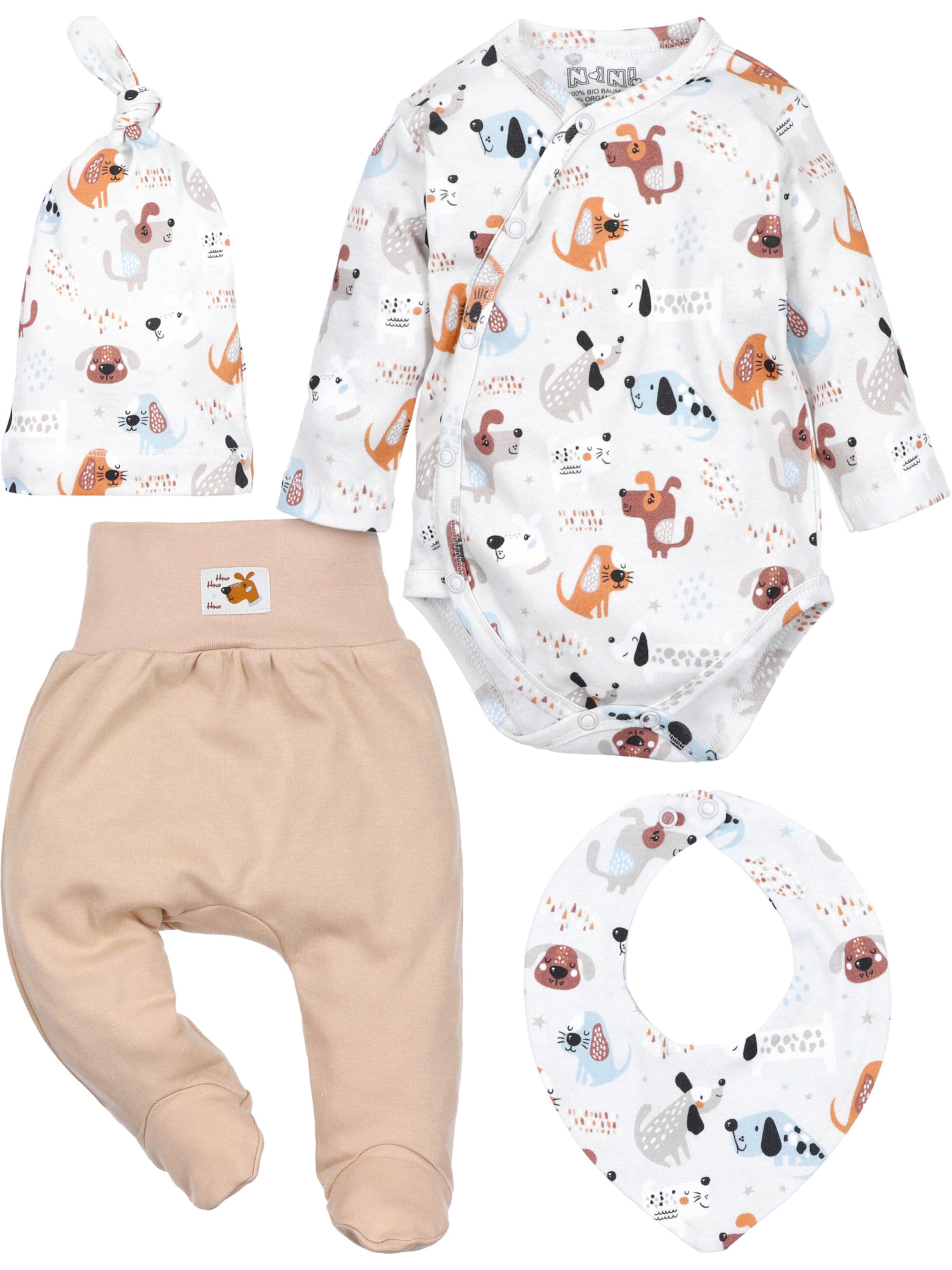 NINI Set 'Hund' in White: front