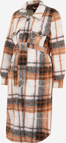 Only Maternity Between-seasons coat in Mixed colours: front