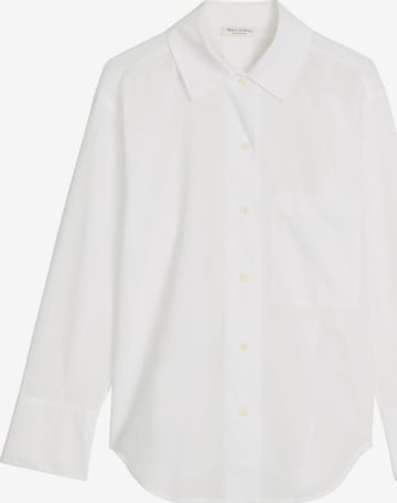 Marc O'Polo Blouse in Wit: voorkant