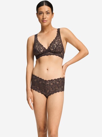 Hanro Bralette Bra 'Moments' in Brown