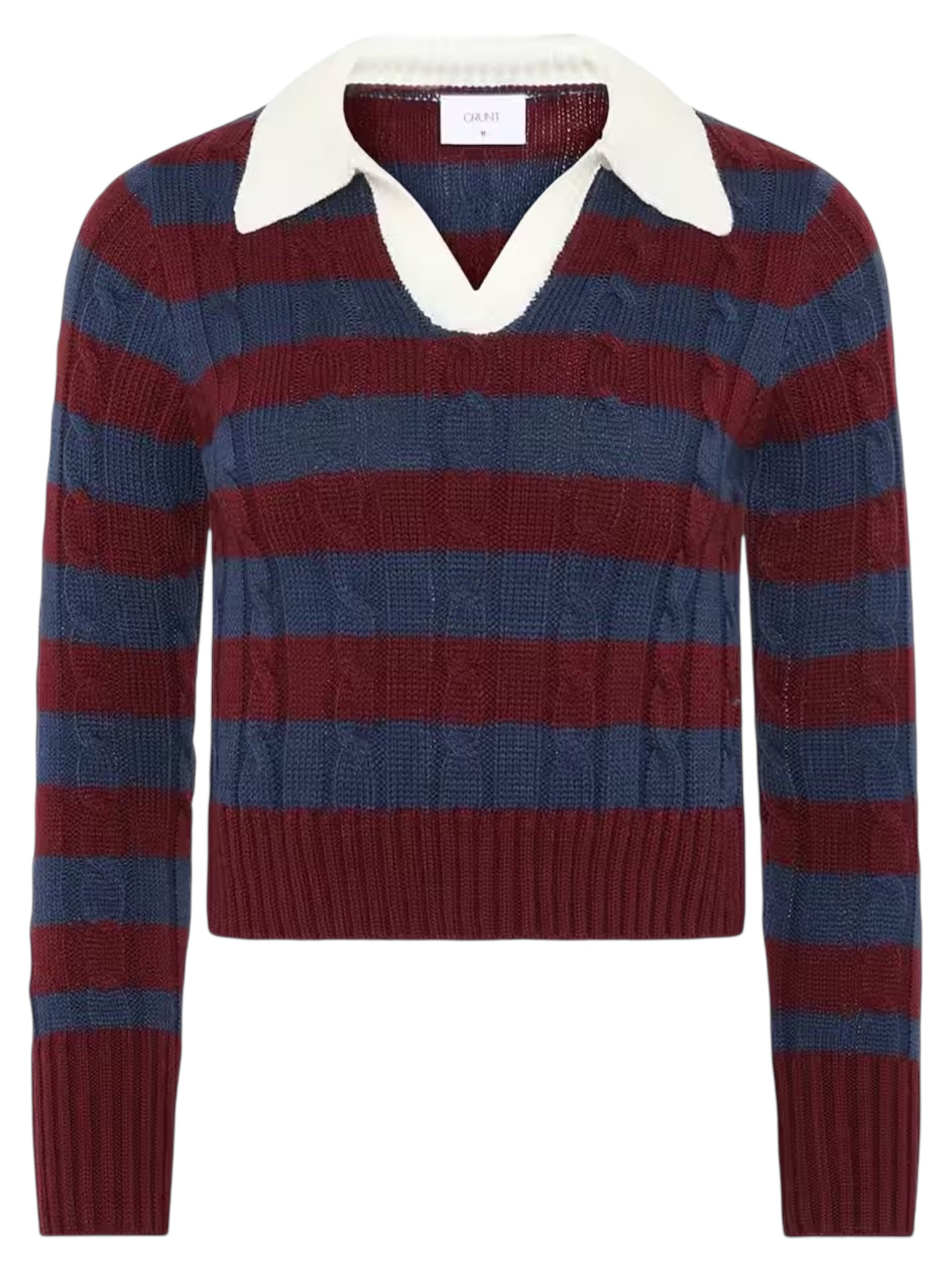 GRUNT Strickjacke 'GRBertage' in Blau: Vorderseite