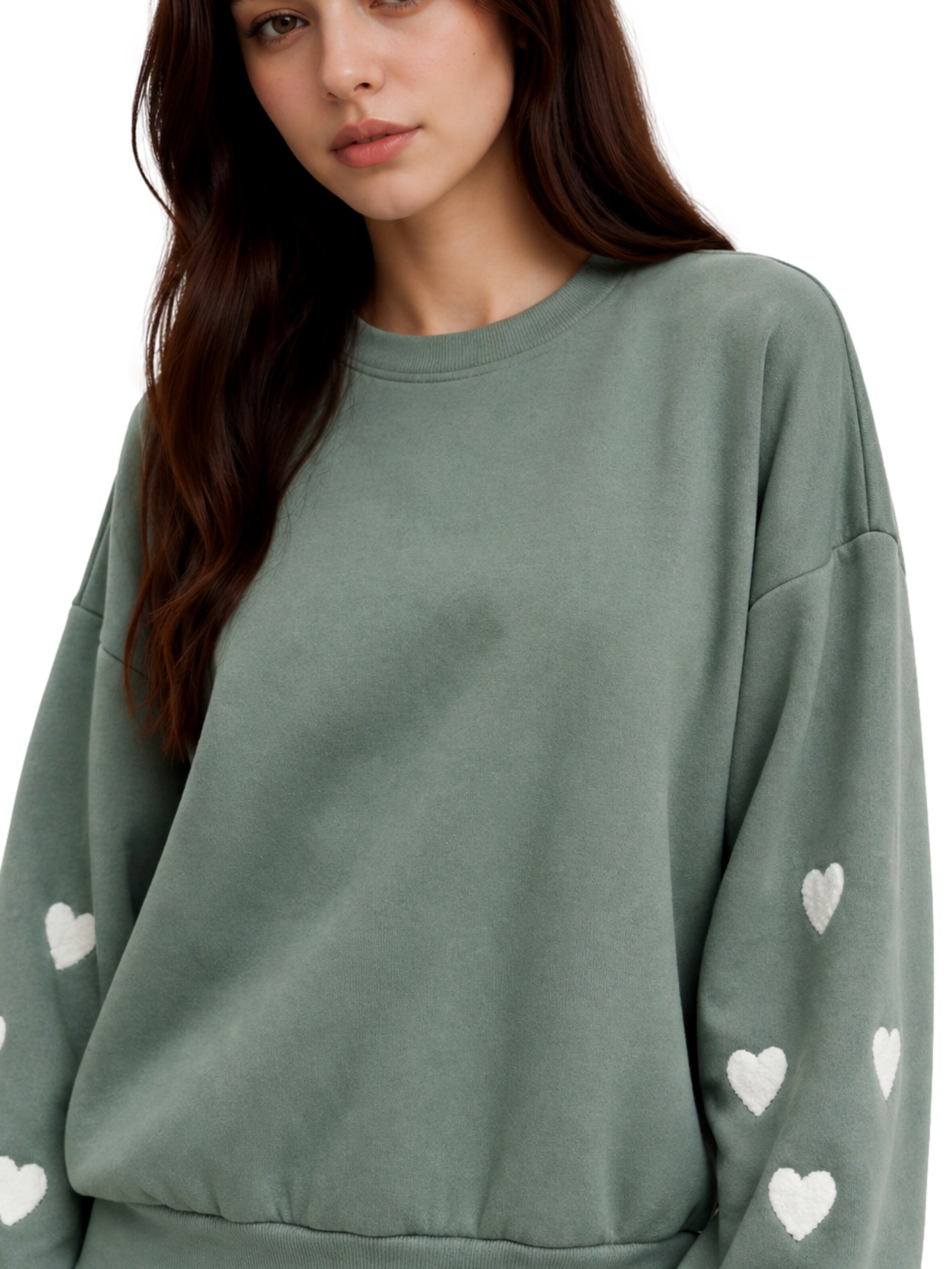 ONLY Sweatshirt 'ONLMACY' in Grün