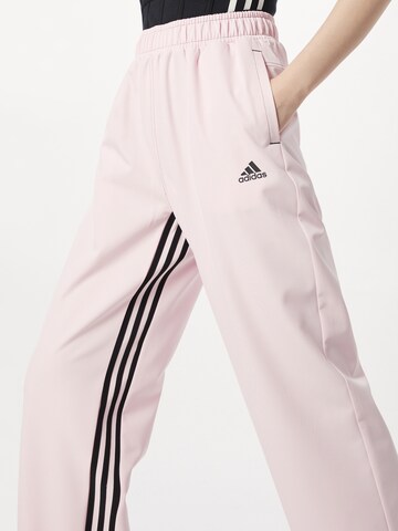 ADIDAS SPORTSWEAR - Regular Calças de desporto 'Dance 3-Stripes ' em rosa