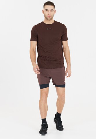 Virtus Performance shirt 'Roger' in Brown