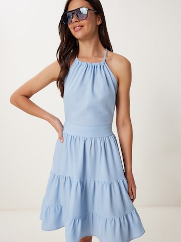 Happiness İstanbul Letné šaty - Modrá: predná strana
