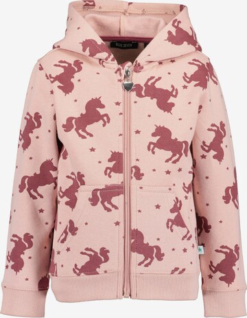 Veste de survêtement BLUE SEVEN en rose : devant