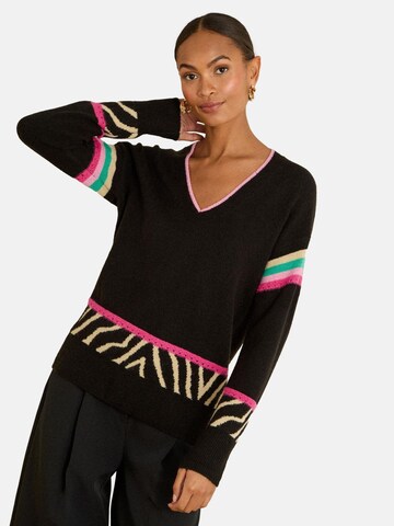 love & roses Sweater in Black: front
