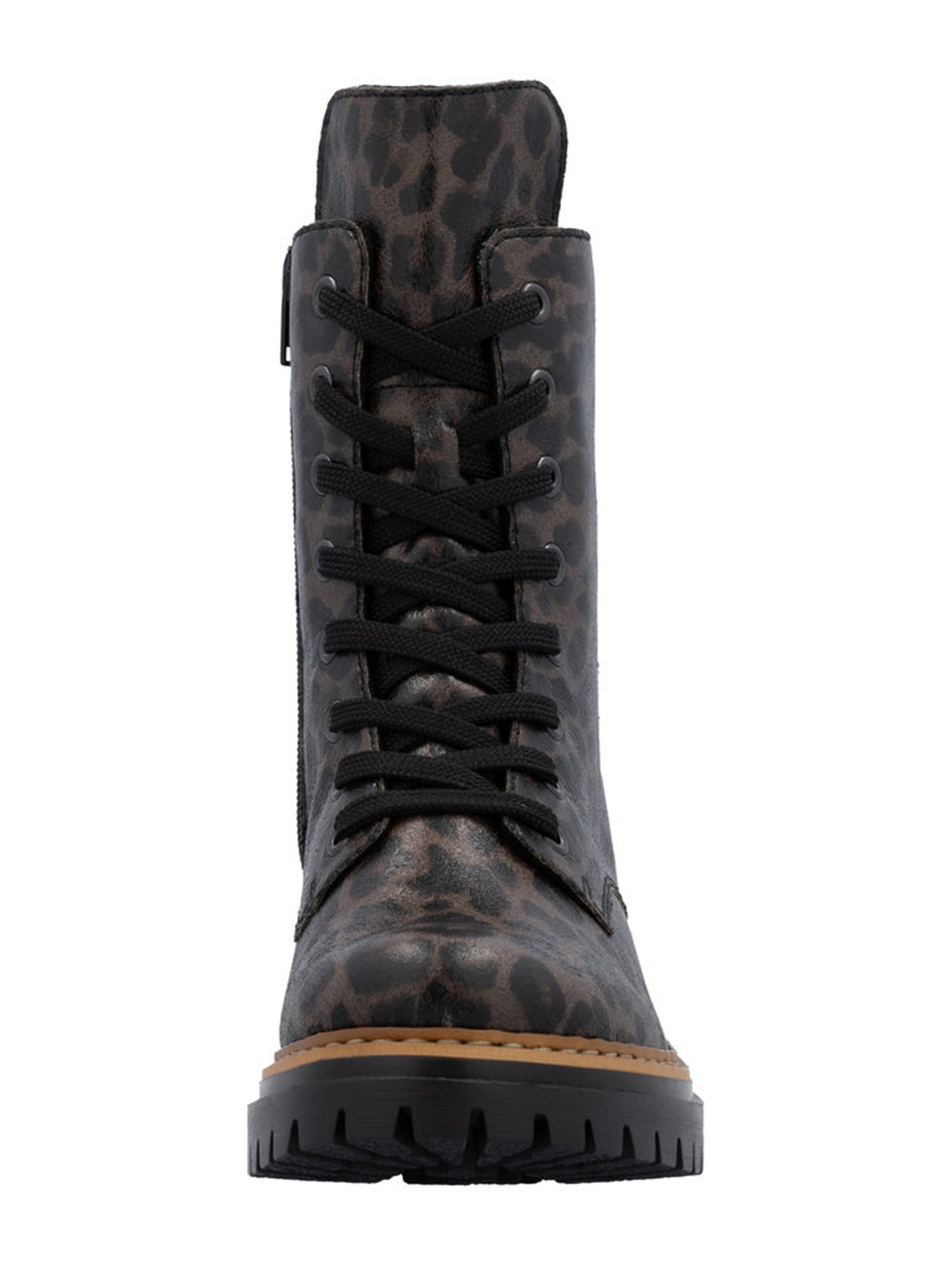 Rieker Lace-Up Ankle Boots in Brown