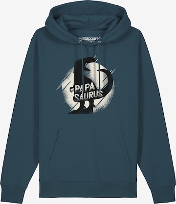 Sweat-shirt 'Papasaurus' Watapparel en bleu : devant