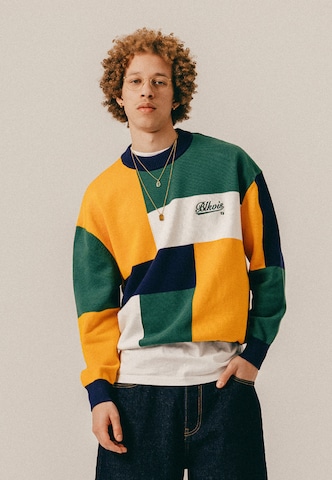 Pullover 'Patchwork' di BLKVIS in blu: frontale