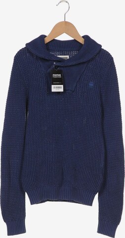 G-Star RAW Sweater & Cardigan in S in Blue: front