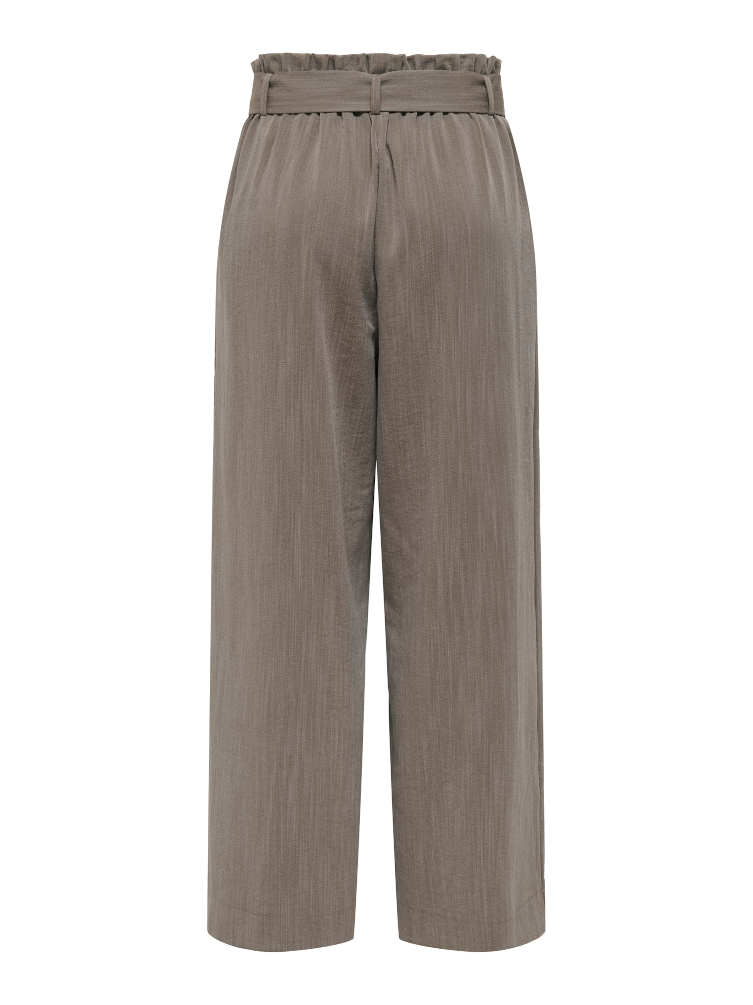 ONLY Wide leg Pleat-Front Pants 'ONLMARSA' in Brown