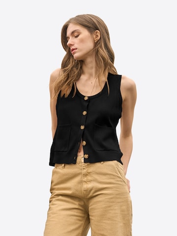 Imily Bela Πλεκτό γιλέκο σε μαύρο: μπροστά