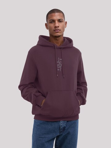 Sweat-shirt 'Mystical Snake' F4NT4STIC en violet : devant