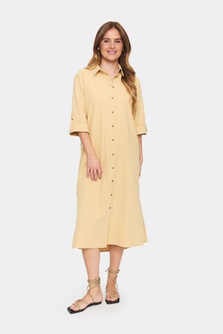 SAINT TROPEZ Blousejurk 'Zalinda' in Beige