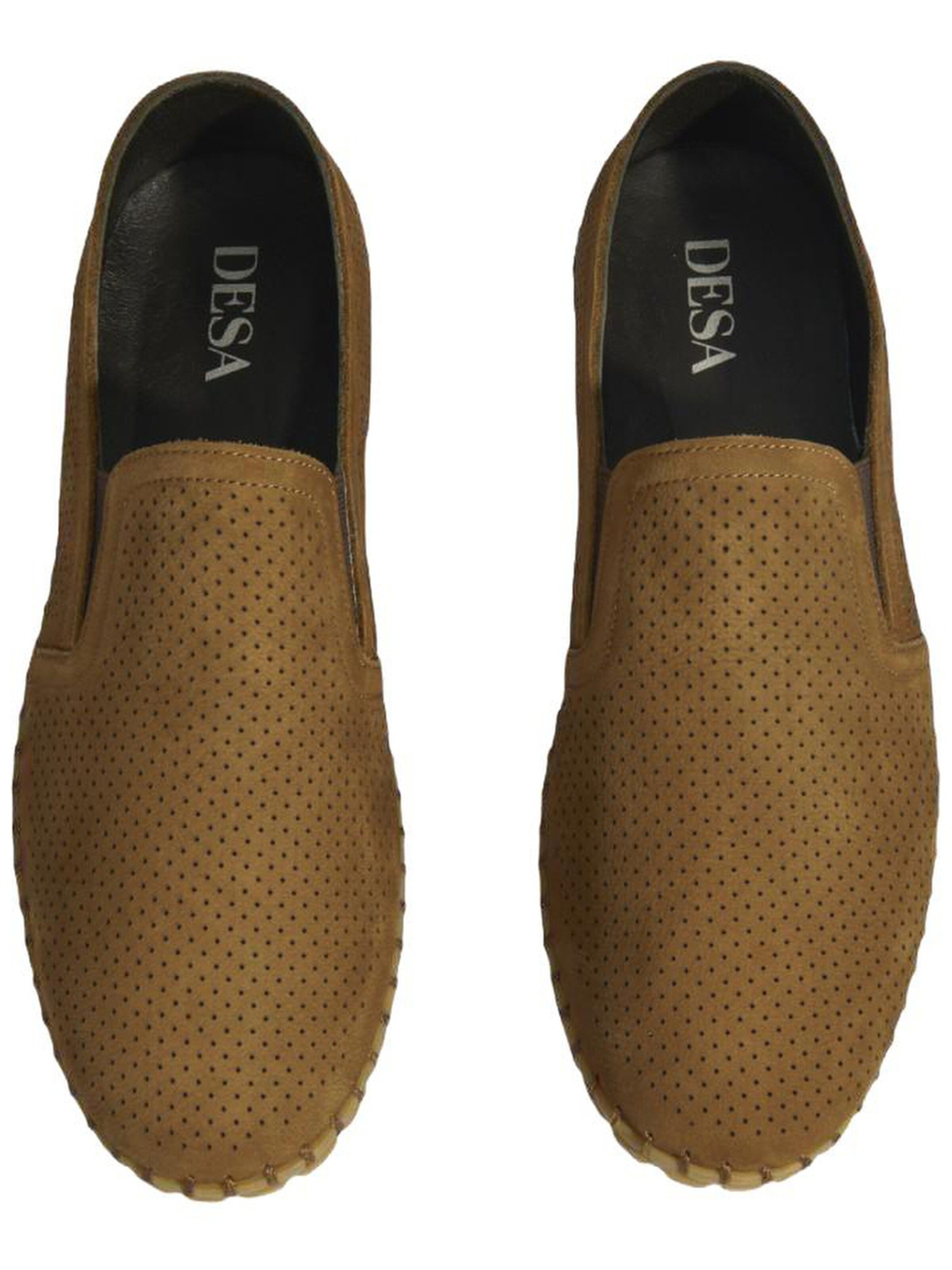 Desa Classic Flats 'Slip-Ons' in Brown