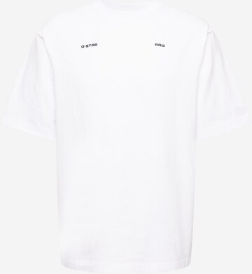 Maglietta di G-Star RAW in bianco: frontale