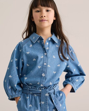 WE Fashion Блузка в Синий: спереди