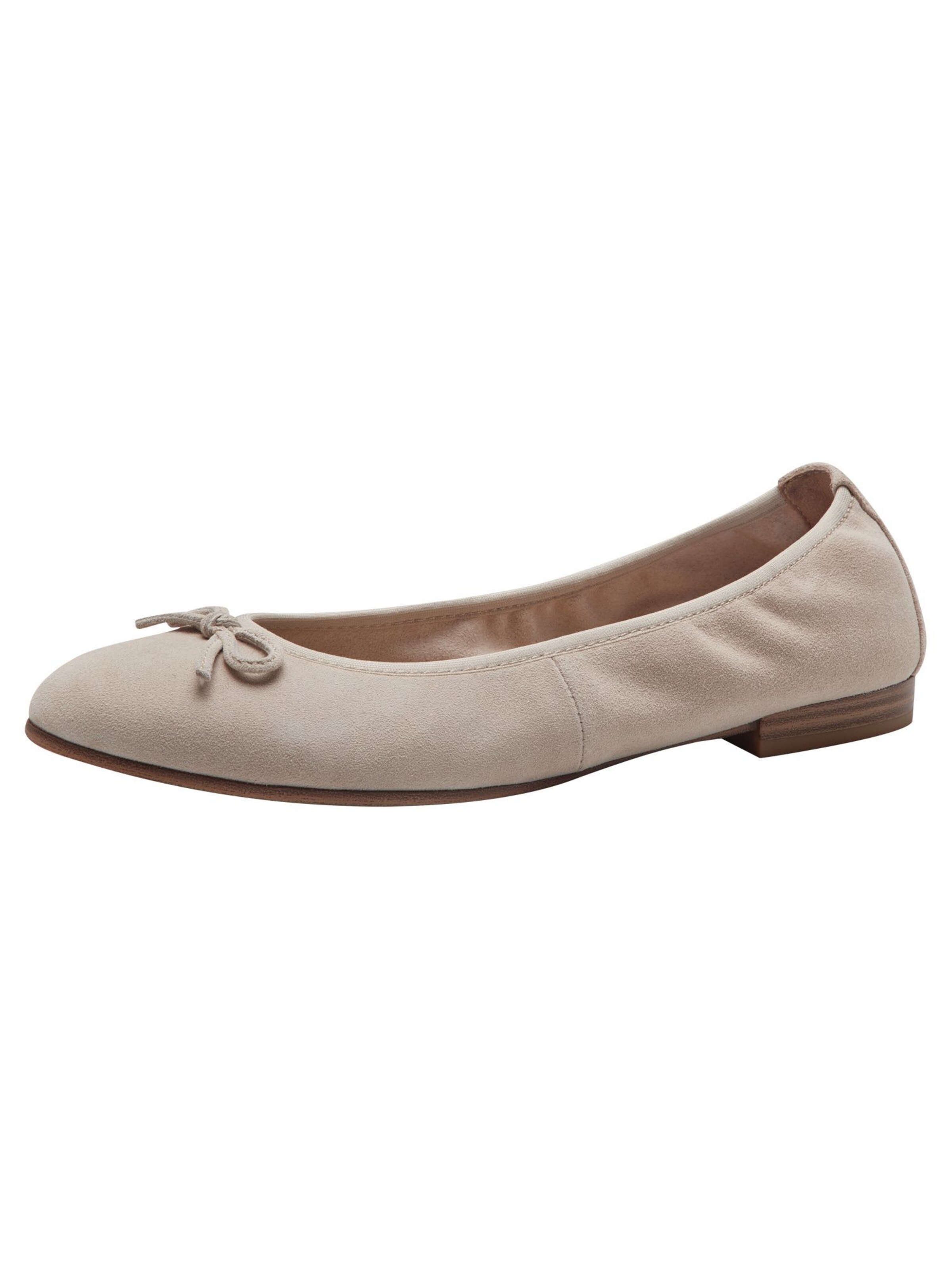 Tamaris Ballerina in Beige: voorkant