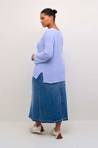 Pull-over KAFFE CURVE en bleu