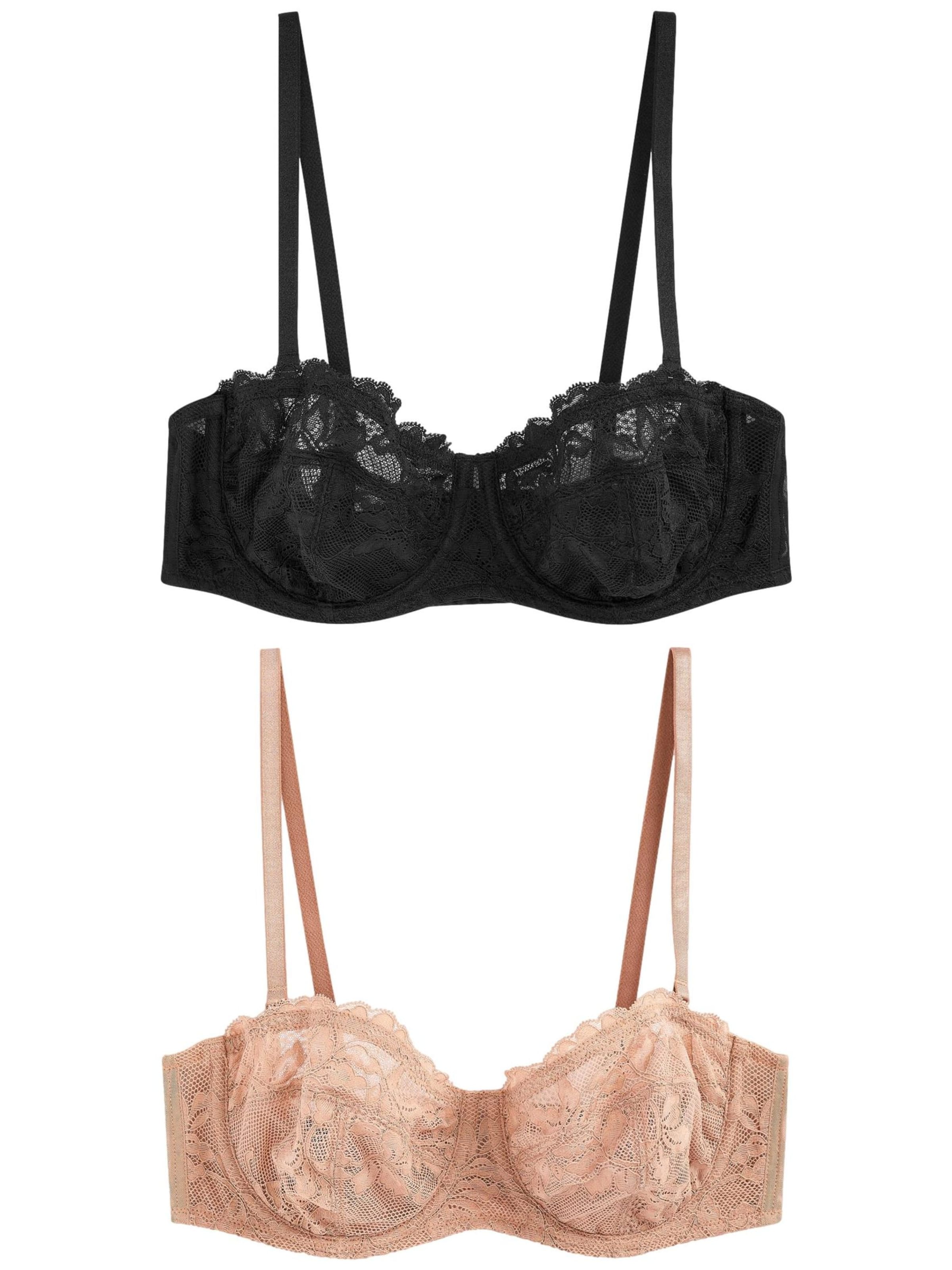 Balconette Sutien de la Next pe bej: față