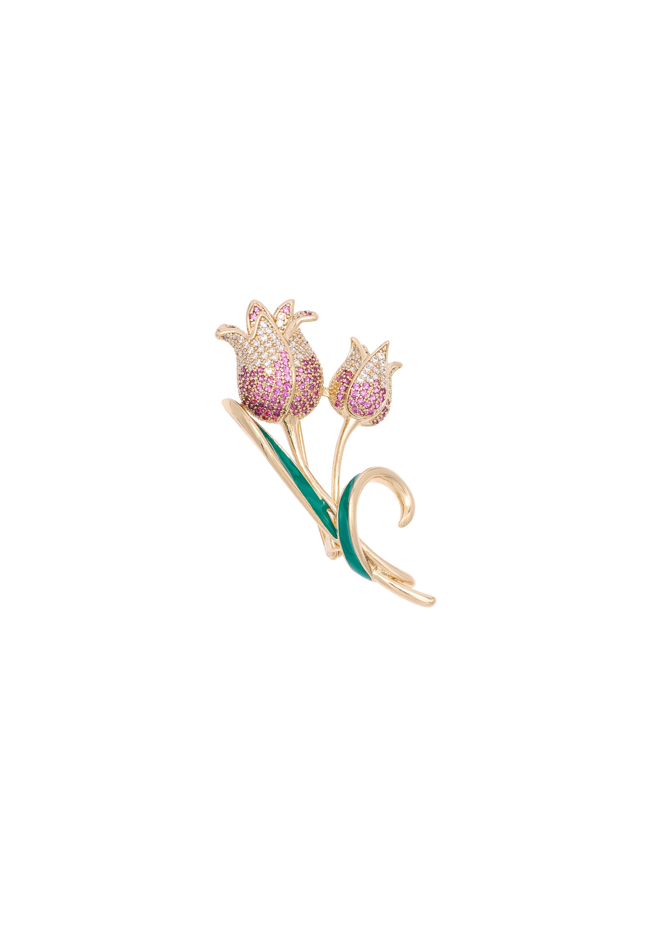usha BLACK LABEL - Broche en oro: frente