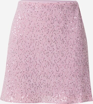 Neo Noir Skirt 'Miva' in Pink: front