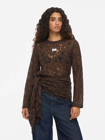 Camicia da donna di Noisy may in marrone: frontale