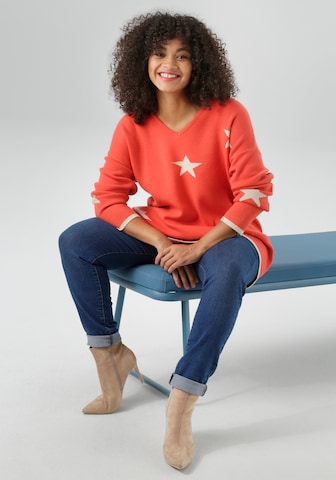 Aniston Pullover in Rot