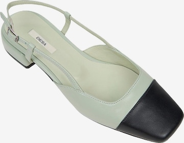 Desa Ballet Flats 'Ballerinas' in Green: front
