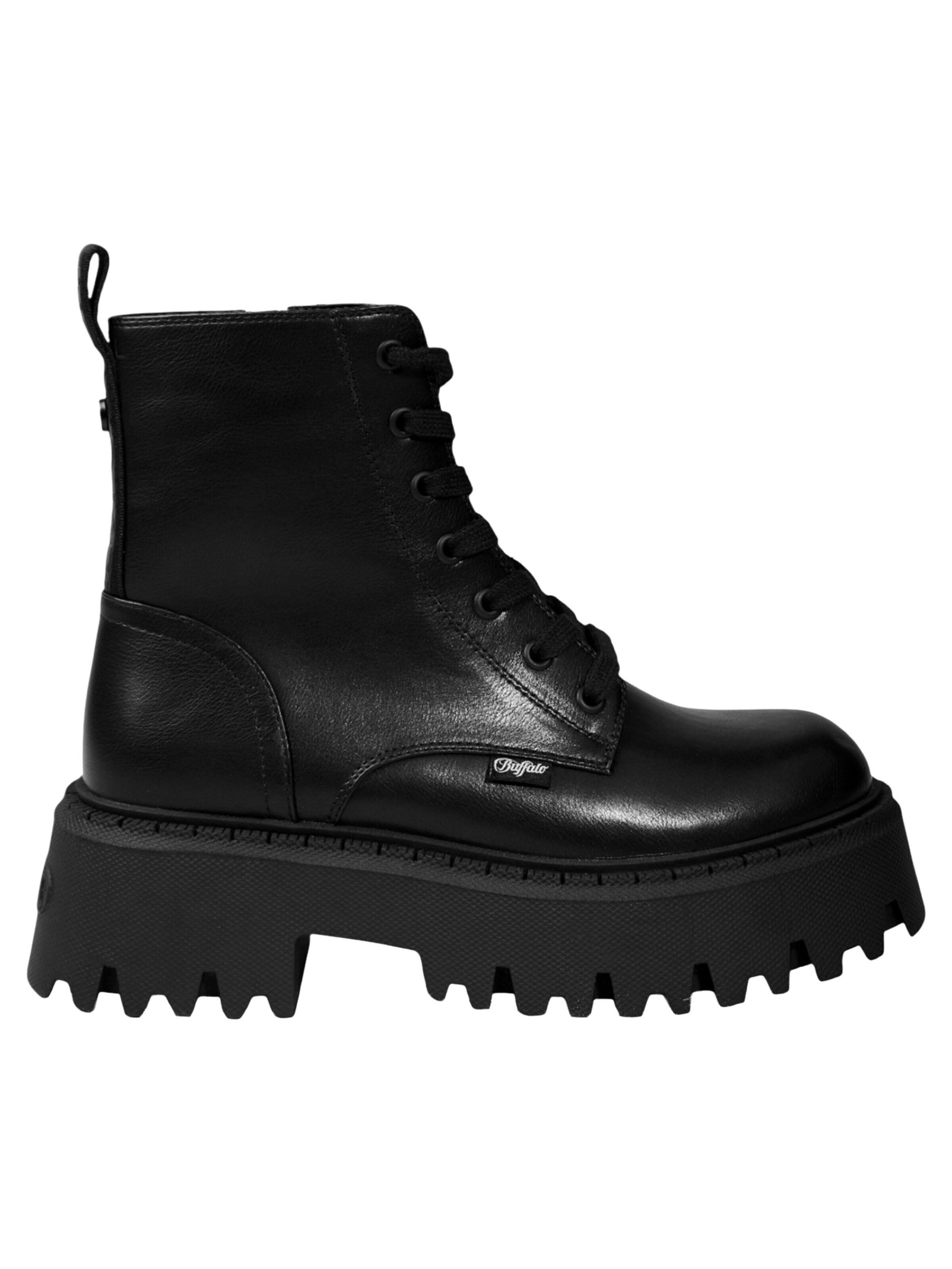 BUFFALO Boots 'Aspen Lace Up Mid' in Black