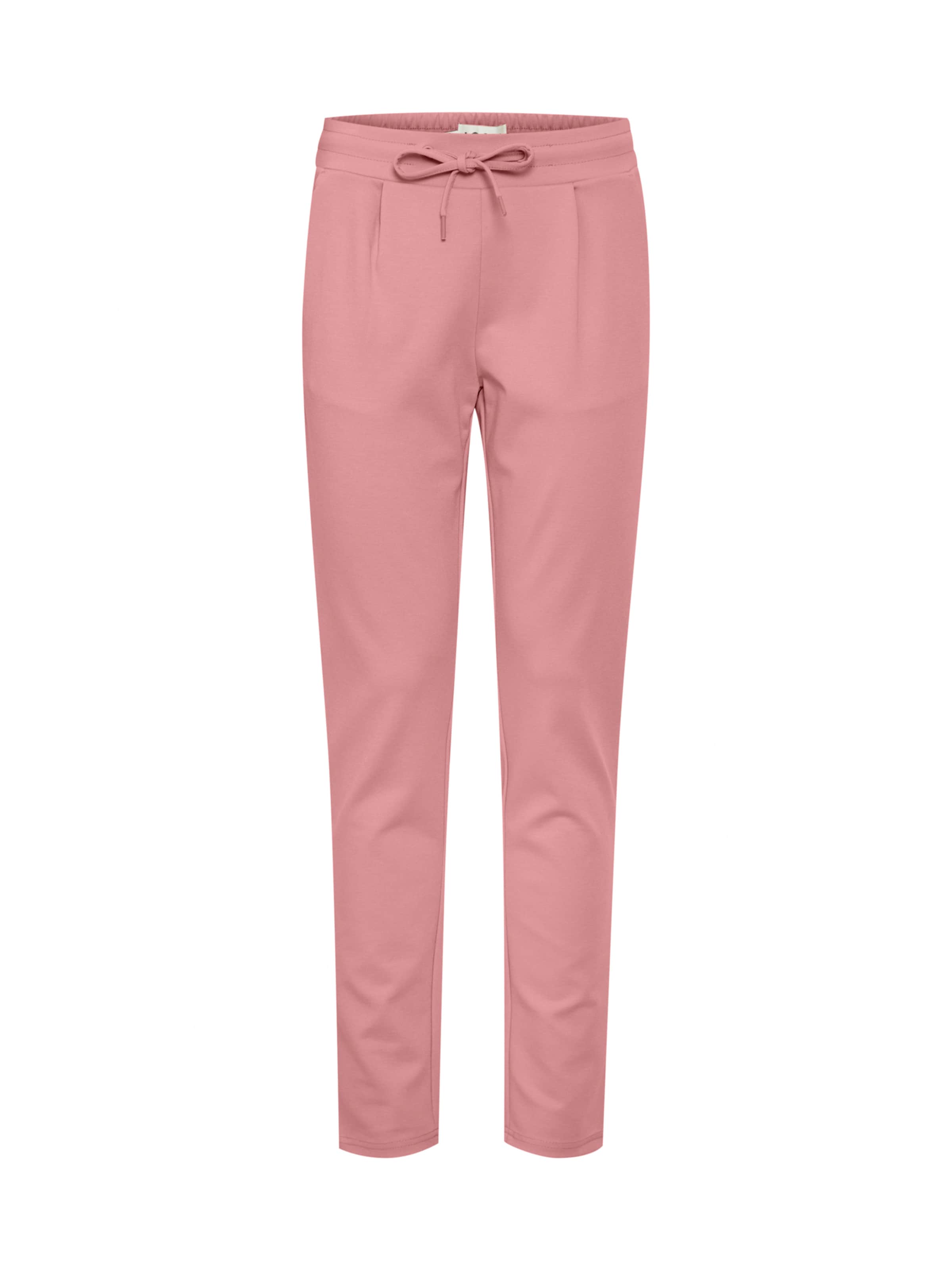 Effilé Pantalon à pince 'Kate' ICHI en rose : devant