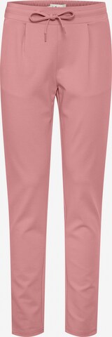 ICHI Slim fit Trousers 'KATE' in Pink: front