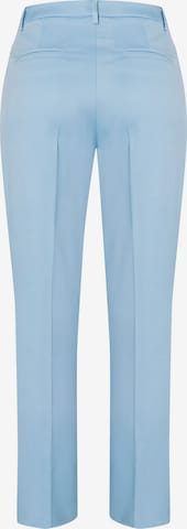 MORE & MORE Regular Trousers with creases in Blue