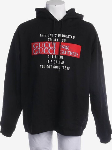 Gucci Sweatshirt & Zip-Up Hoodie in L in Black: front