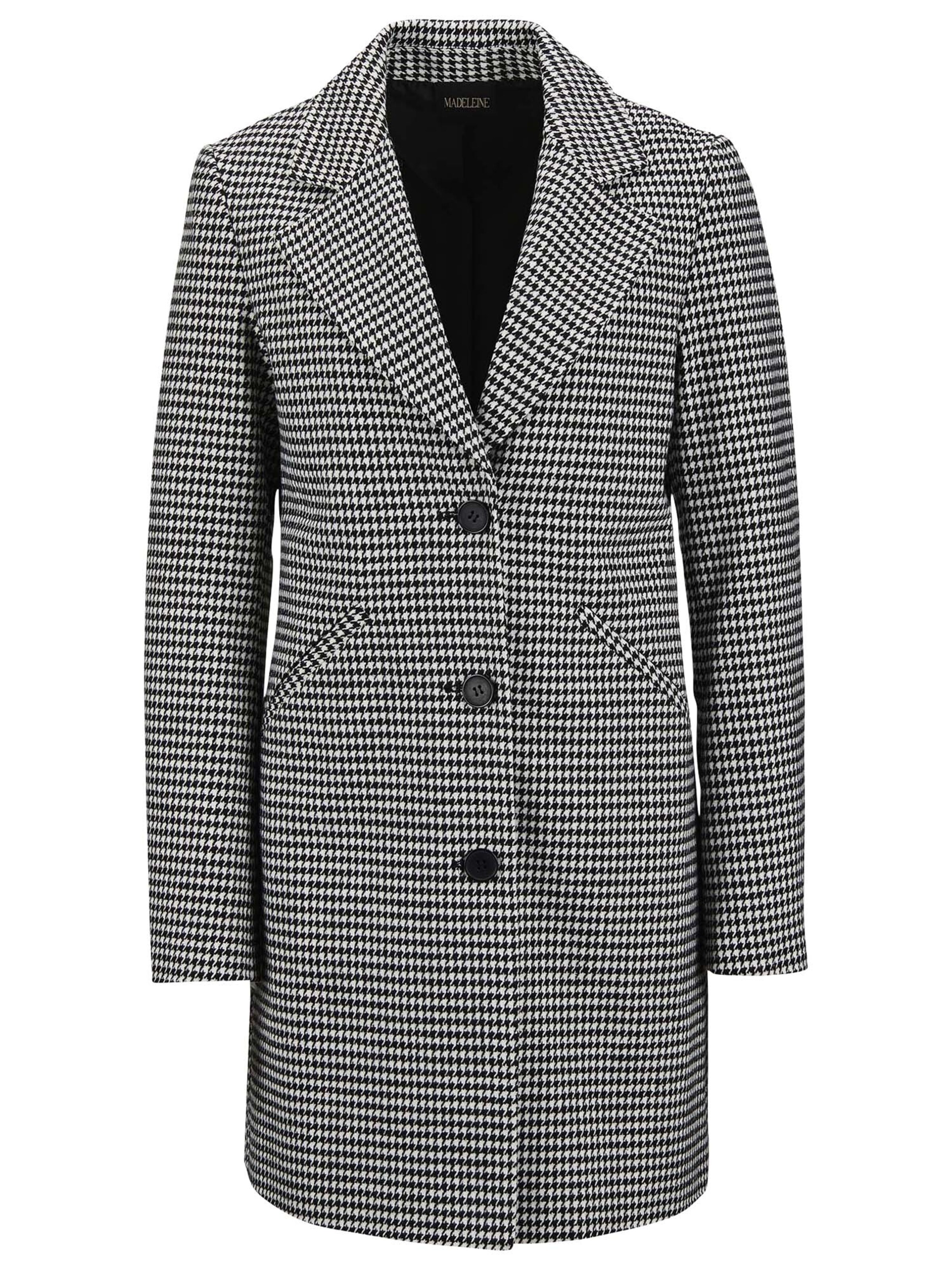 MADELEINE Mantel in Schwarz: Vorderseite