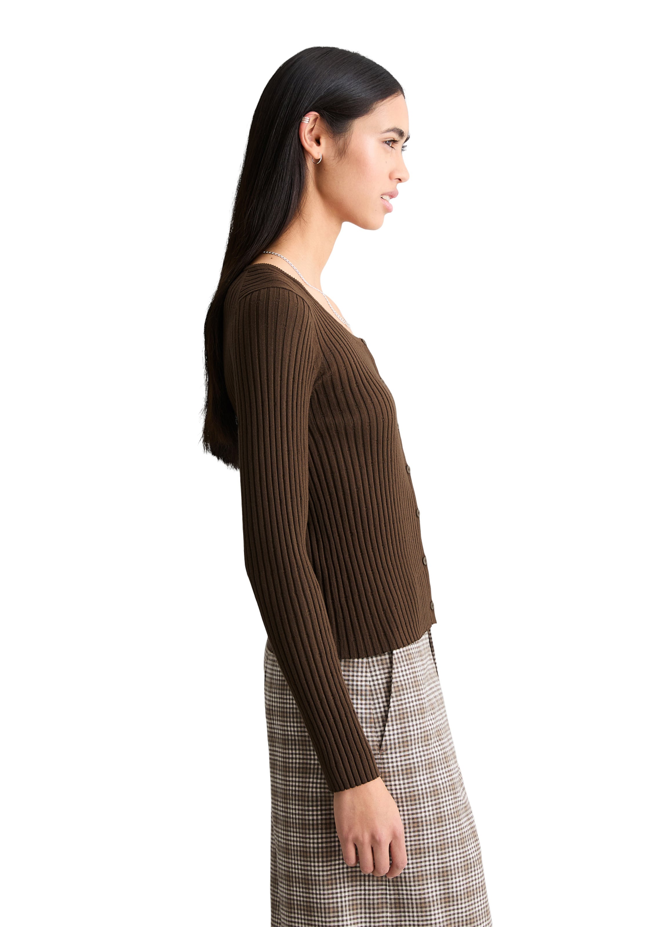 Marc O'Polo DENIM Gebreid vest in Bruin