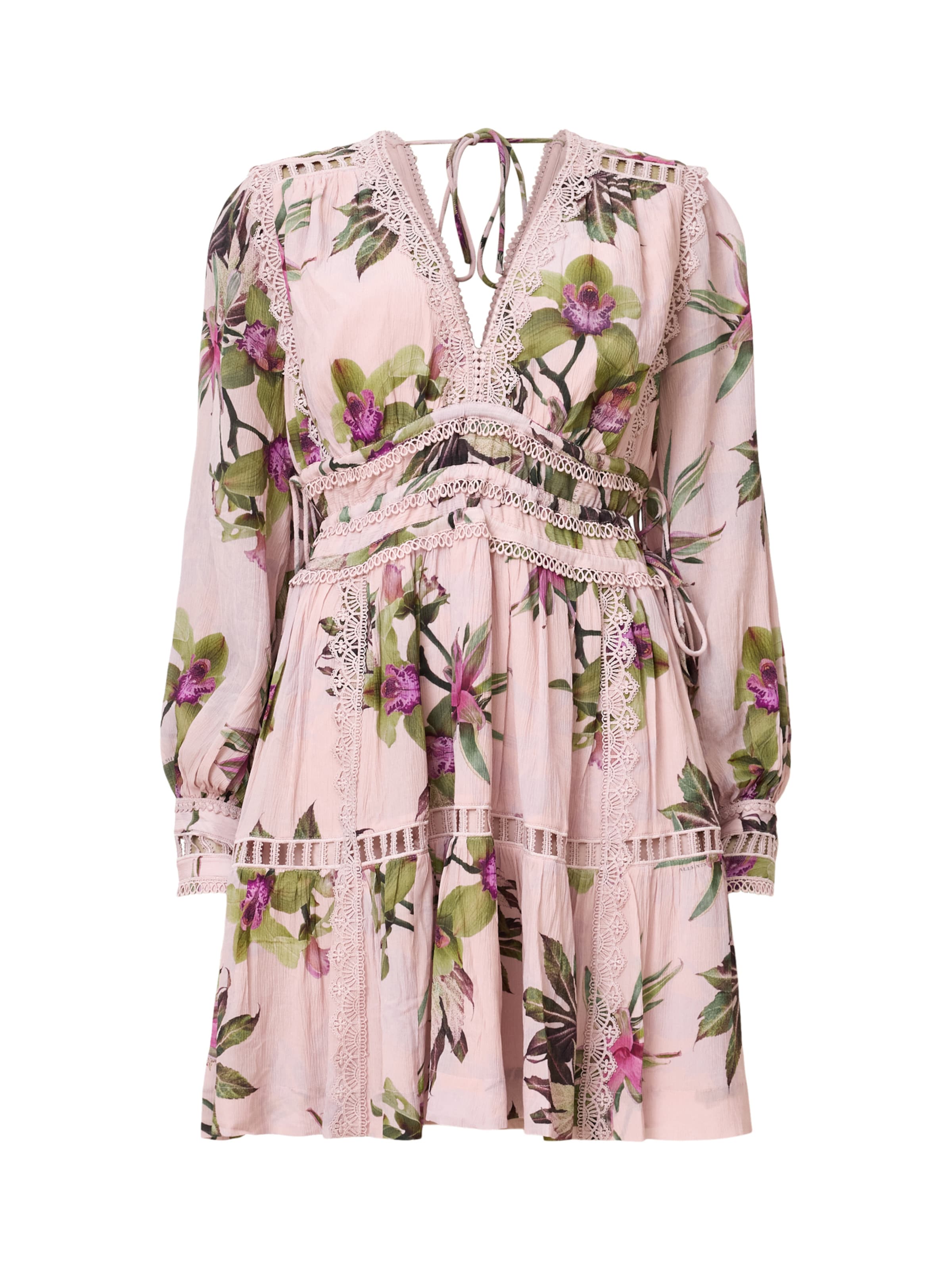 AllSaints Robe 'XANTHE' en vert / olive / violet / rose ancienne, Vue avec produit
