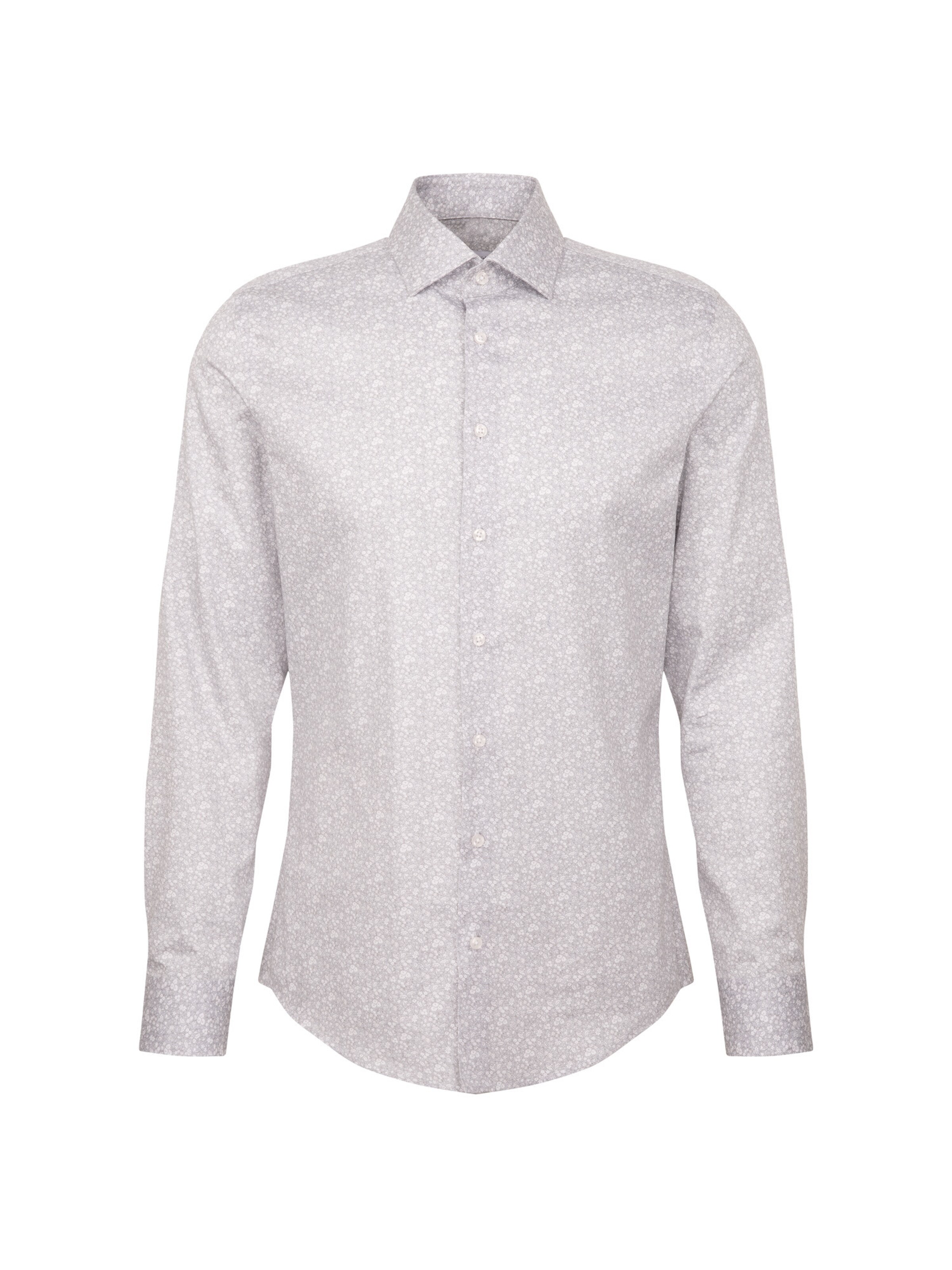 SEIDENSTICKER Regular fit Zakelijk overhemd 'Shaped' in Grijs: voorkant