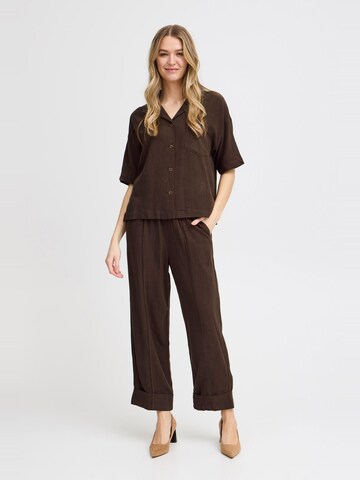 Loosefit Pantaloni con piega frontale 'Atel' di Fransa in marrone
