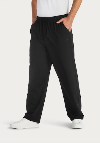 KangaROOS Regular Pajama Pants in Black: front