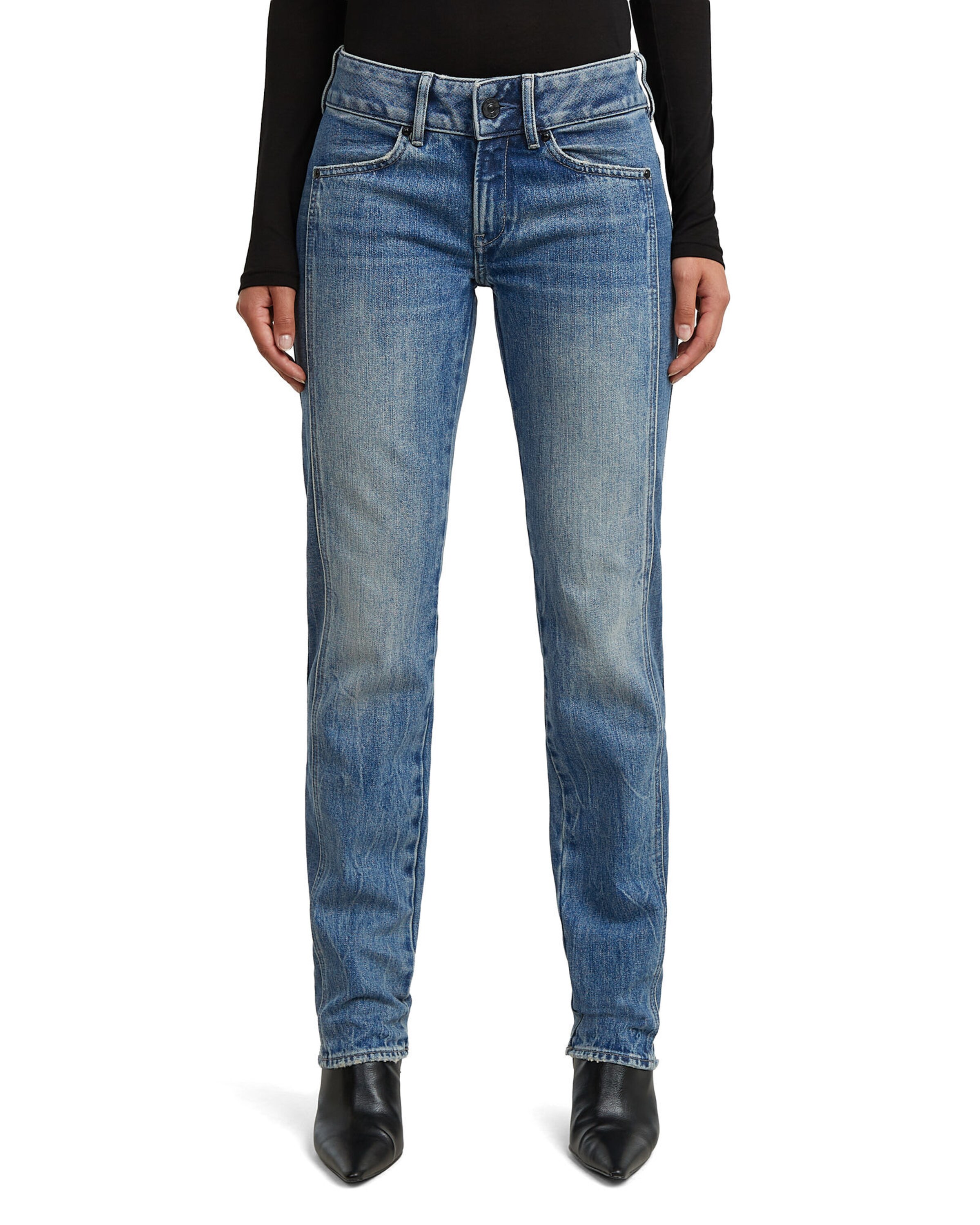 G-STAR Slimfit Jeans in Blauw: voorkant