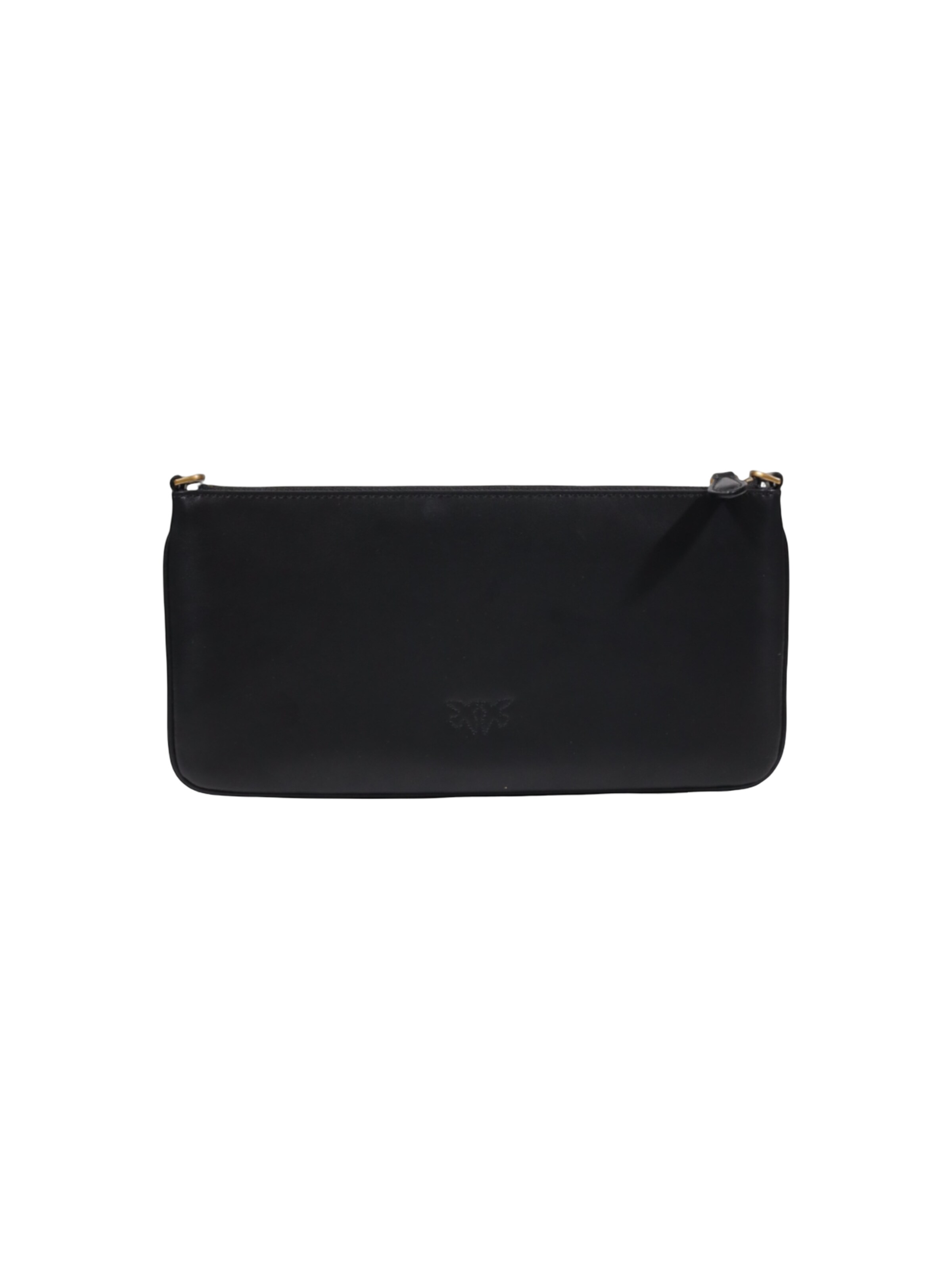 PINKO - Bolso saco 'HORIZONTAL FLAT VITELLO SETA 102747 A0F1' en negro
