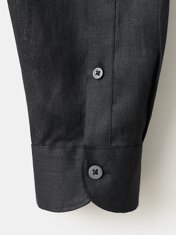 MANGO MAN Regular fit Overhemd 'PARROT' in Zwart